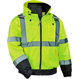 8379 S Lime 2-IN-1 Hi-Vis Winter Bomber Jacket MPN:24472