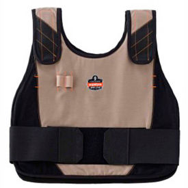Ergodyne Chill-Its 6215 Phase Change Cooling Vest FR Protection Khaki L/XL 12210