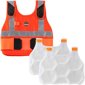 Ergodyne Chill-Its 6215HV Phase Change Cooling Vest FR Protection Orange L/XL 12221