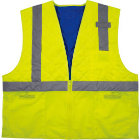 Ergodyne® Chill-Its® 6668 Hi-Vis Safety Cooling Vest Class 2 Large Lime 12714