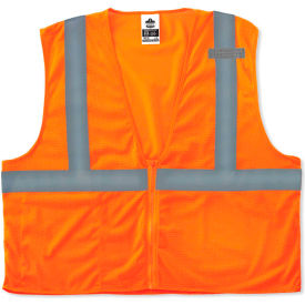 Ergodyne 8210Z XS Orange Type R Class 2 Economy Mesh Vest 21041