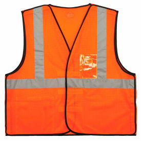 Ergodyne® GloWear® 8216BA Breakaway Mesh Vest w/ ID Holder Class 2 S/M Orange 21083