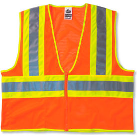 Ergodyne® GloWear® 8229Z Class 2 Economy Two-Tone Vest Orange 4XL/5XL 21309
