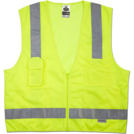 Ergodyne® GloWear® 8250Z Class 2 Surveyors Vest Lime S/M 21423