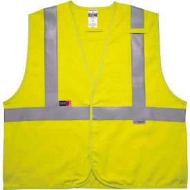 Ergodyne 8261FRHL 2XL/3XL Lime Hi-Vis FR Safety Vest - Class 2 Dual Compliant 21467