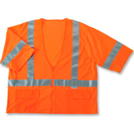 Ergodyne® GloWear® 8320Z Class 3 Standard Vest Orange 4XL/5XL 22119