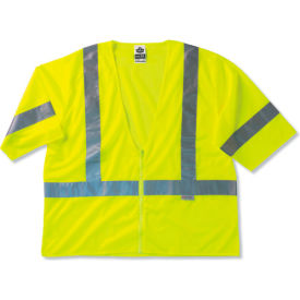 Ergodyne® GloWear® 8320Z Class 3 Standard Vest Lime S/M 22123