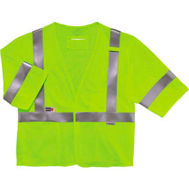 Ergodyne® GloWear® 8356FRHL Class 3 FR Modacrylic Vest - Lime 22219 22219