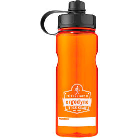 Ergodyne Chill-Its® Plastic Wide Mouth Water Bottle 1 Liter Orange 13151 13151