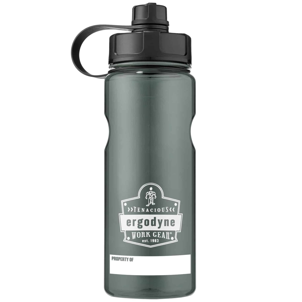 Ergodyne Chill-Its 5151 Wide Mouth Water Bottle, 34 Oz, Black MPN:13152