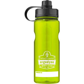 Ergodyne Chill-Its® Plastic Wide Mouth Water Bottle 1 Liter Lime 13153 13153