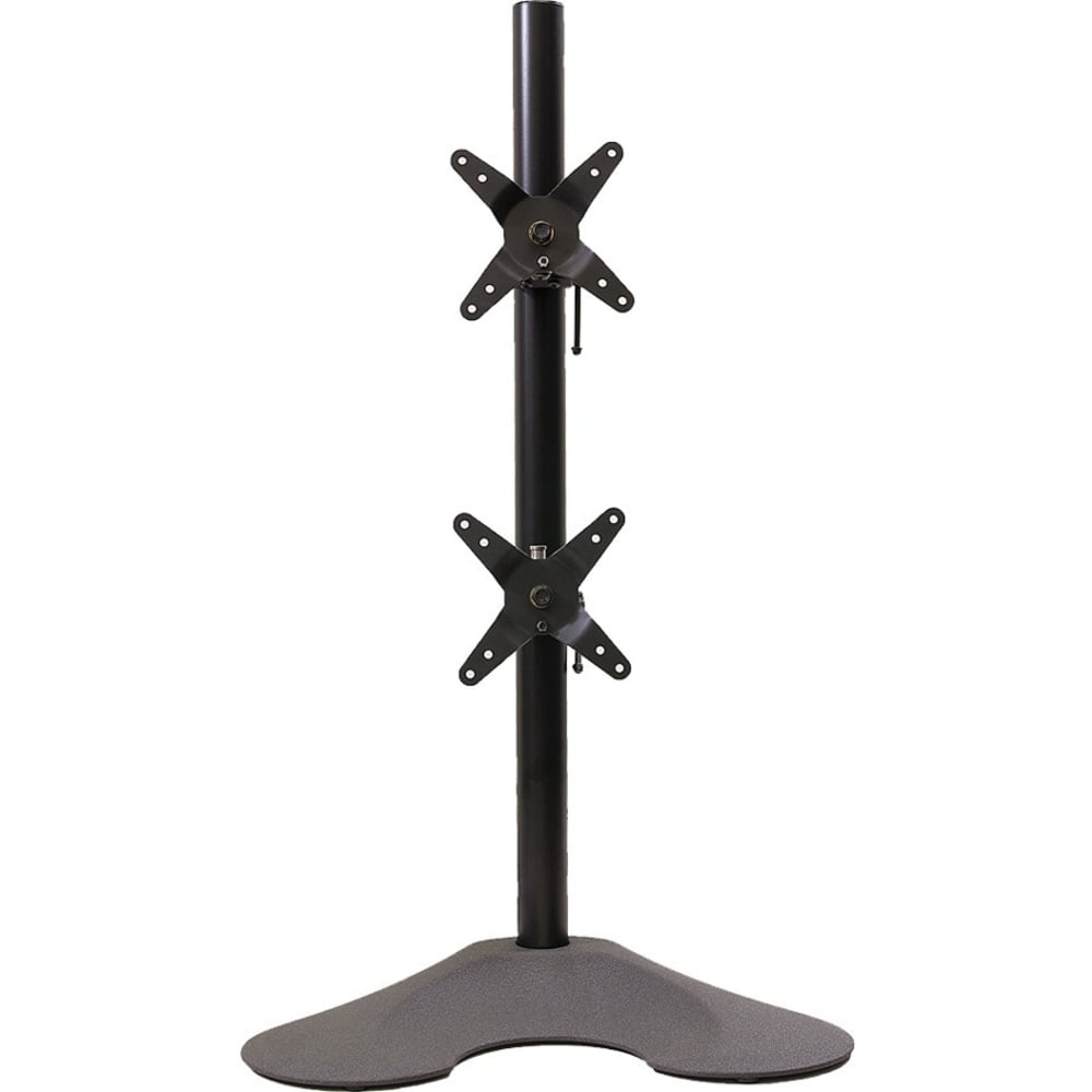 Ergotech 100-D28-B11 - Stand (pole, 2 clamps, 2 pivots, stand base) - for 2 LCD displays - black - screen size: 17in-21in - desktop stand MPN:100-D28-B11