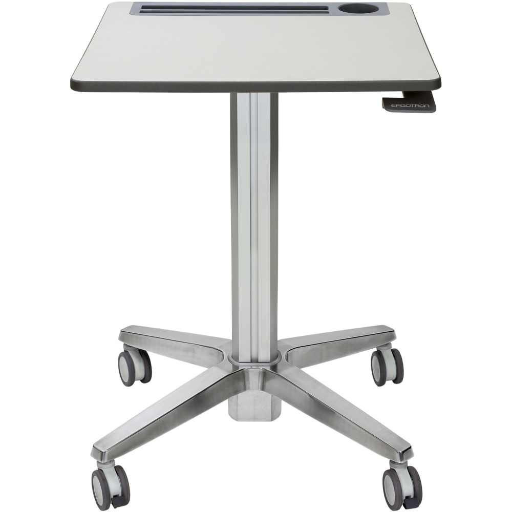 Ergotron LearnFit Sit-Stand Desk, Short - Rectangle Top - X-shaped Base - 4 Legs - 24in Table Topx 22in Table Top Depth - 24547003 MPN:24-547-003