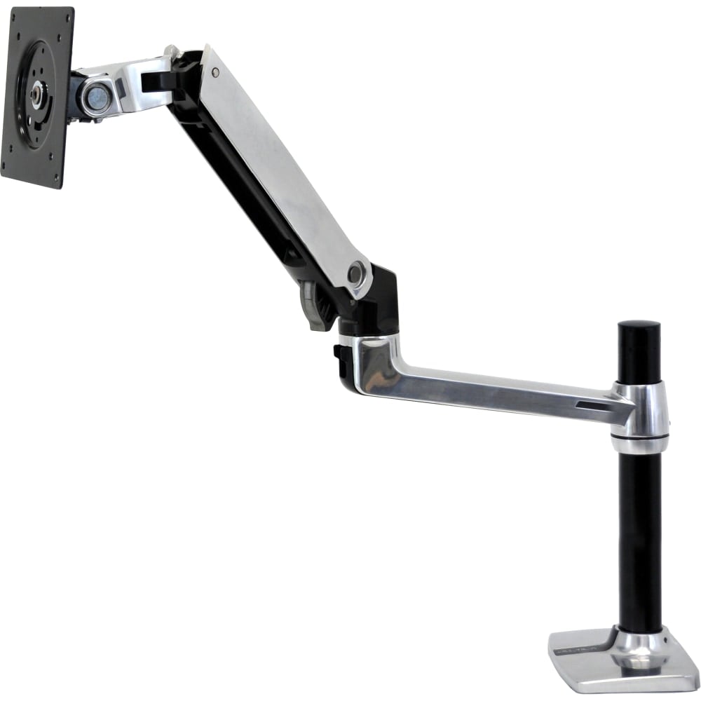 Ergotron Mounting Arm for Flat Panel Display - Black - Adjustable - 24in Screen Support - 20 lb Load Capacity - 45295026 MPN:45-295-026