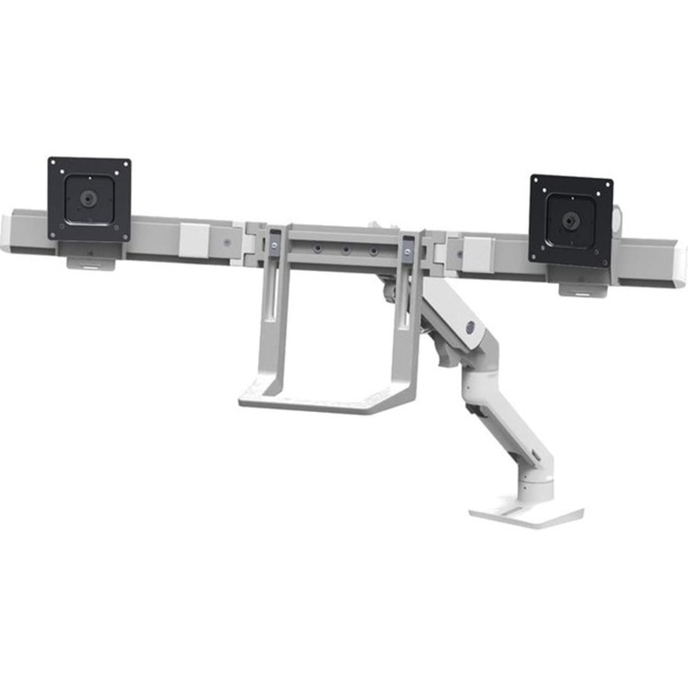 Ergotron Mounting Arm for Monitor, TV - White - Adjustable - 2 Display(s) Supported - 32in Screen Support - 17.50 lb Load Capacity - 100x 100, 75x 75 MPN:45-476-216