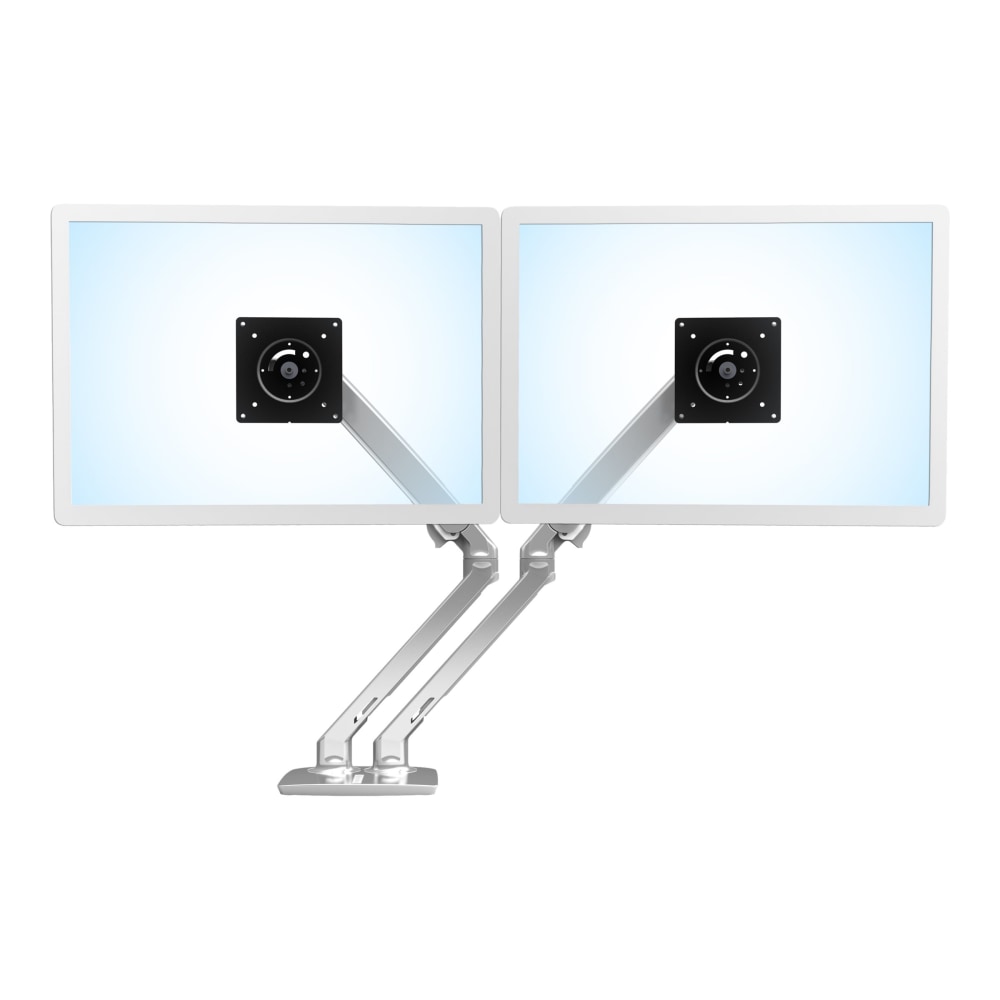 Ergotron Mounting Arm for LCD Monitor - Polished Aluminum - 2 Display(s) Supported - 24in Screen Support - 40 lb Load Capacity - 75 x 75, 100 x 100 MPN:45-496-026