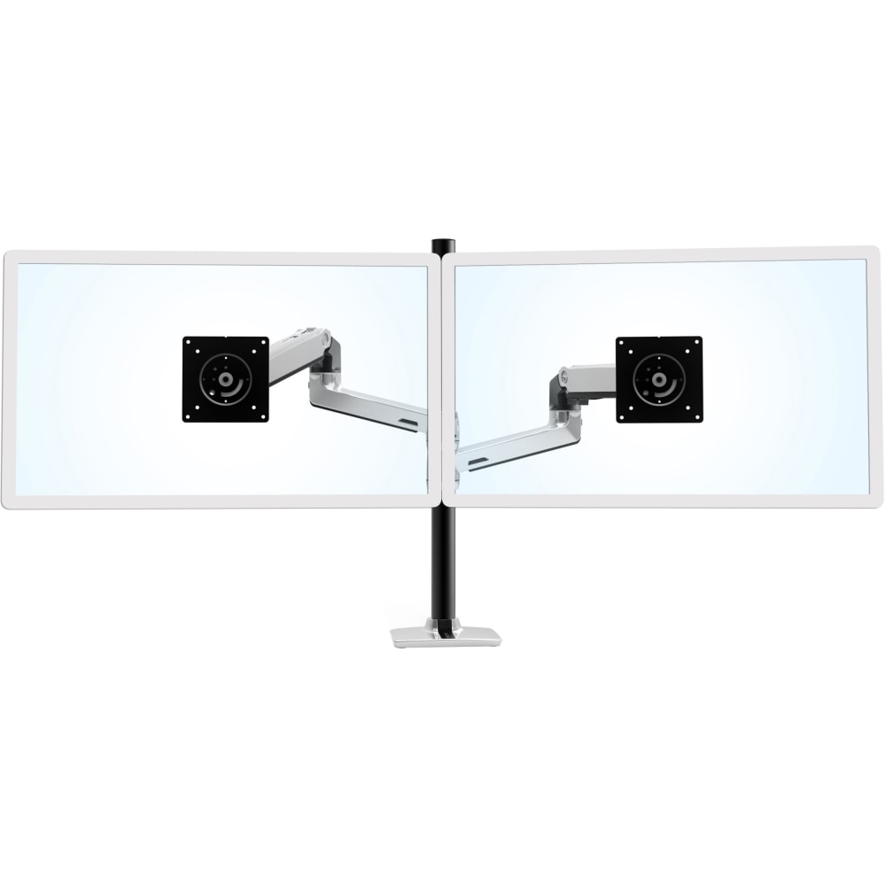 Ergotron Desk Mount for Monitor - Polished Aluminum - Adjustable - 2 Display(s) Supported - 40in Screen Support - 45549026 MPN:45-549-026
