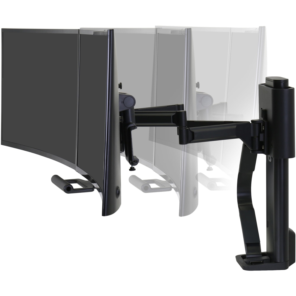 Ergotron TRACE Desk Mount for Monitor, LCD Display - Matte Black - 2 Display(s) Supported - 27in Screen Support - 45631224 MPN:45-631-224