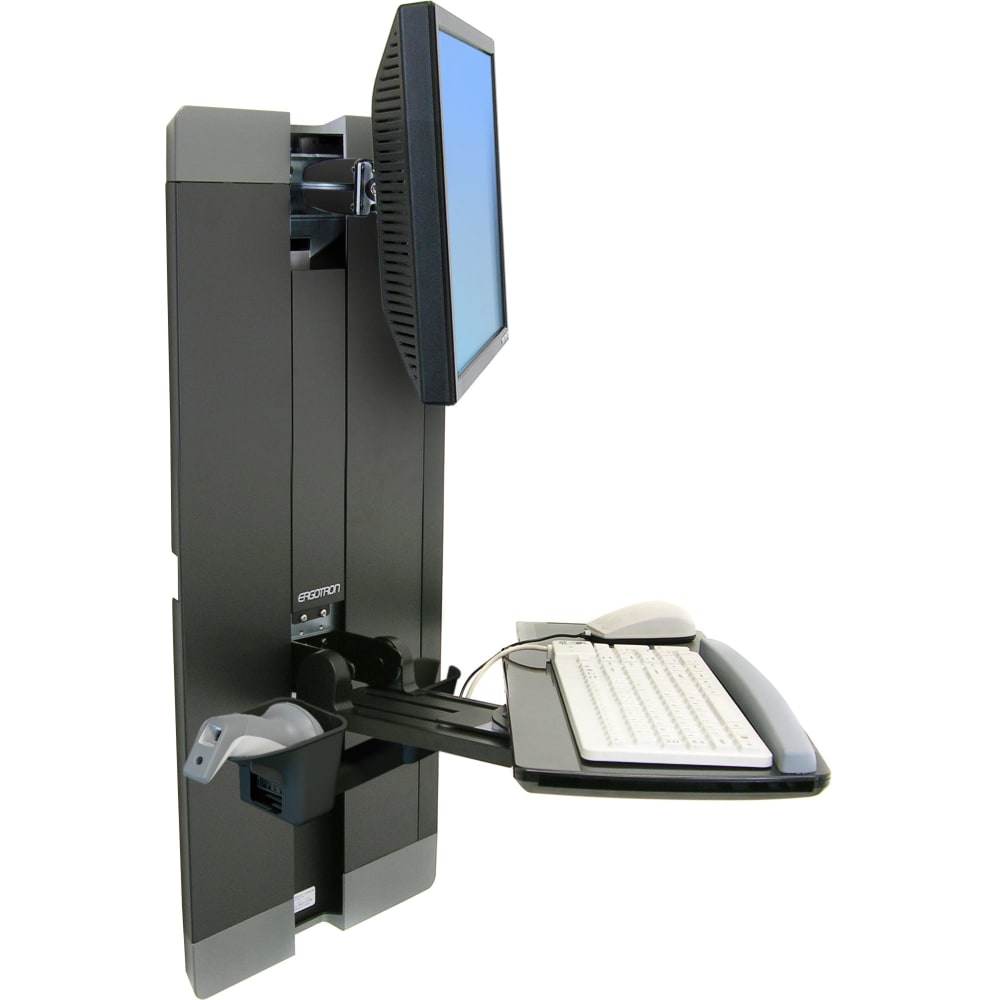Ergotron StyleView Lift for Flat Panel Display, Keyboard, Mouse - Black - 24in Screen Support - 33 lb Load Capacity - 60609195 MPN:60-609-195