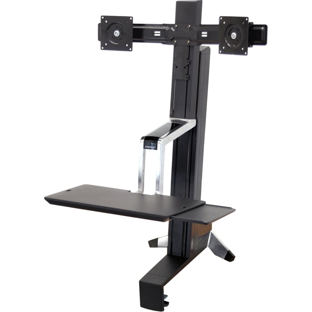 Ergotron Workfit-S Dual Sit-Stand Desk Riser Workstation, 22-4/5