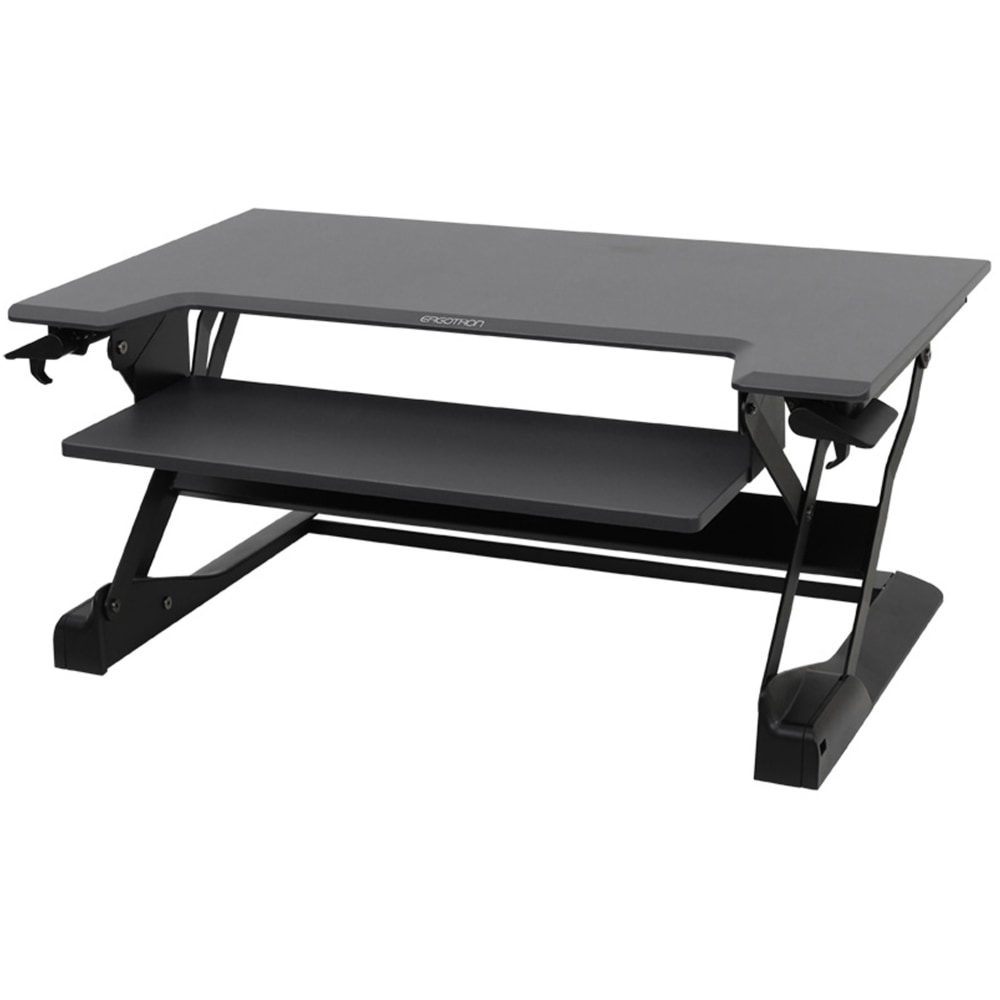 Ergotron WorkFit-TL 39inW Sit-Stand Desk Converter With Adjustable Height, Black MPN:33-406-085