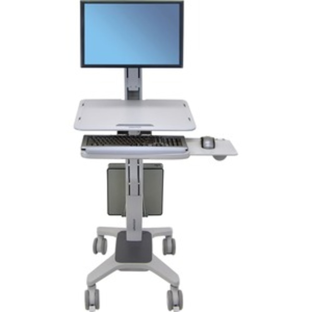 Ergotron WorkFit-C Sit-Stand Workstation, Gray MPN:24-198-055