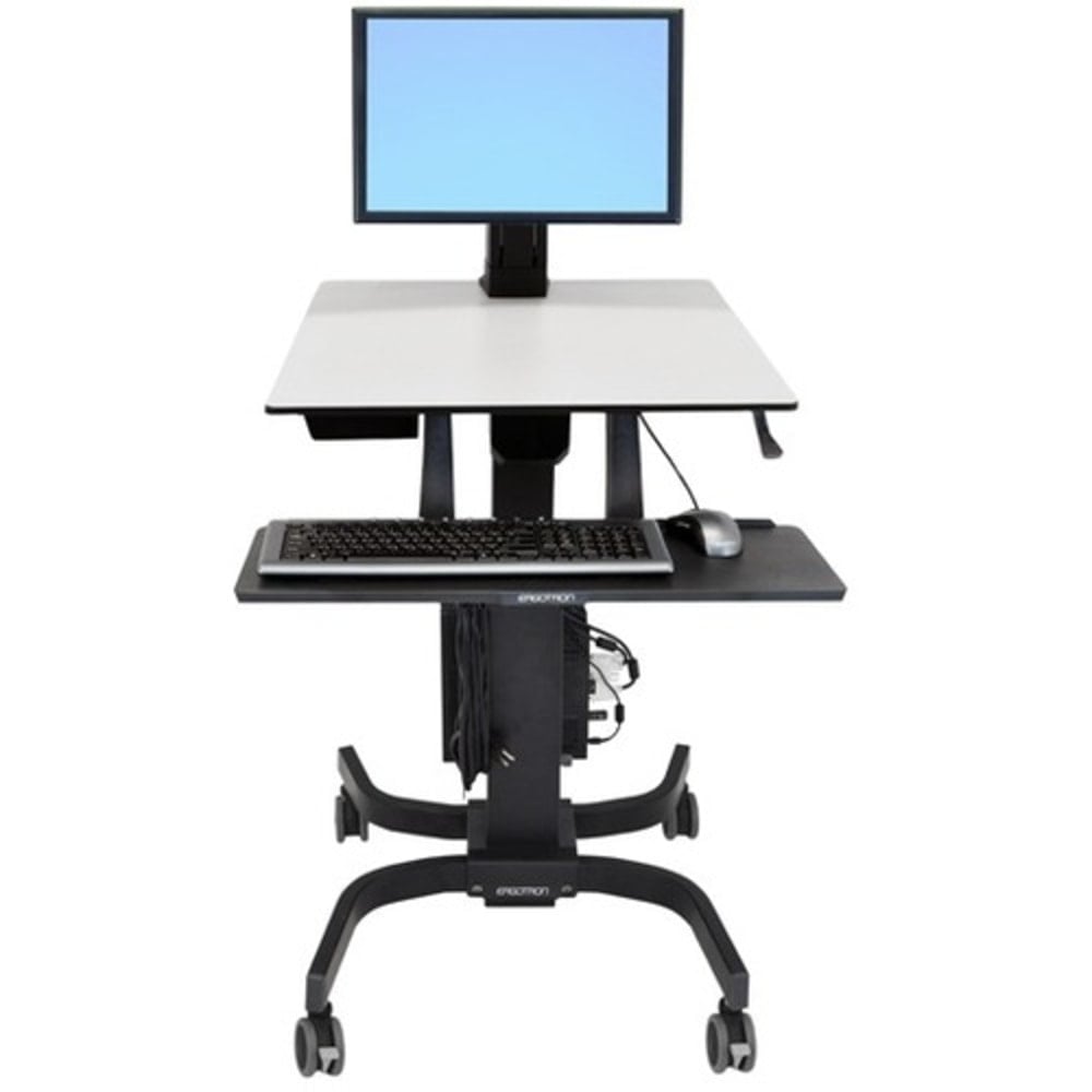 Ergotron WorkFit-C Single LD Computer Stand, Gray/Black MPN:24-215-085