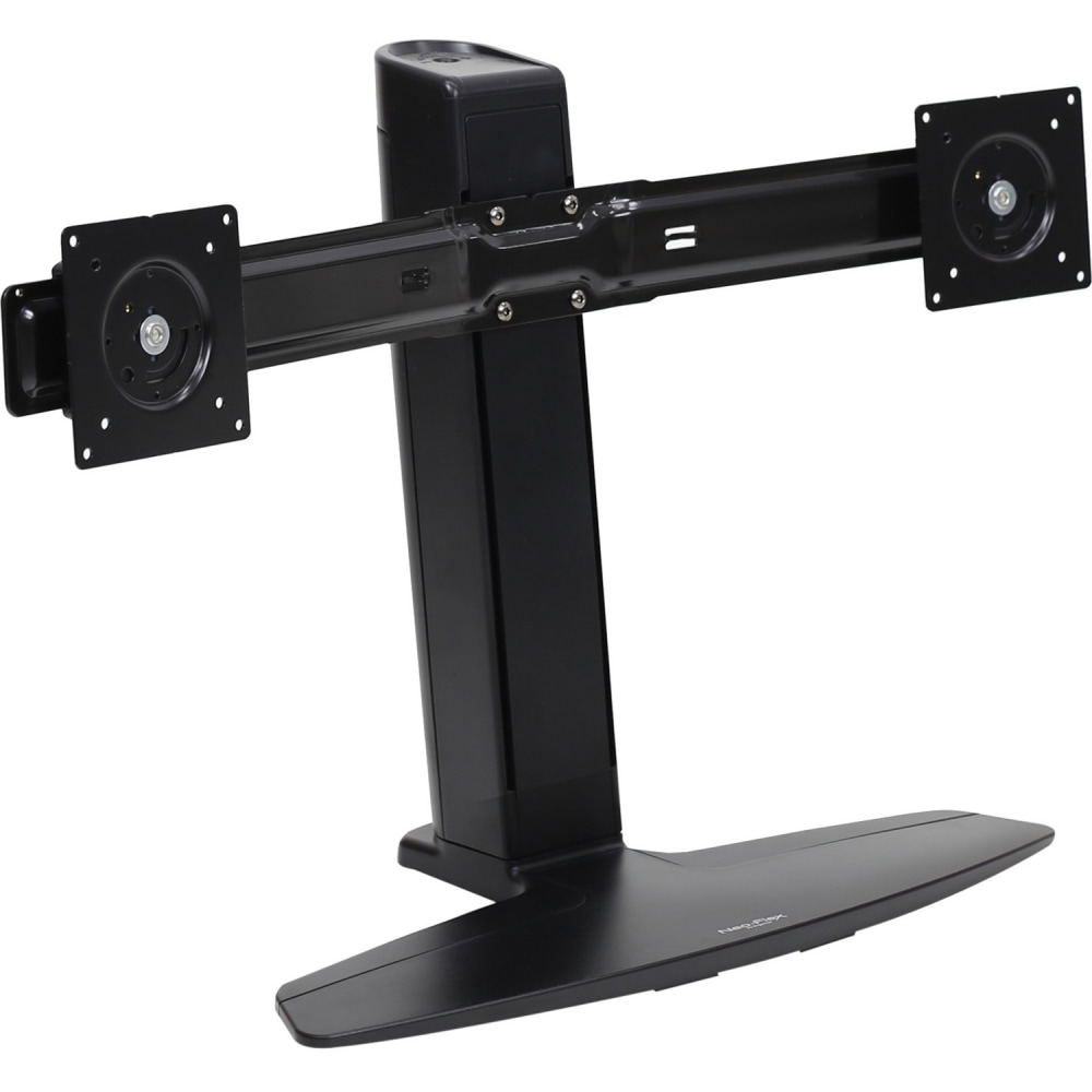 Ergotron Neo-Flex Dual LCD Lift Stand - Up to 24in Screen Support - 34 lb Load Capacity - LCD Display Type Supported - Desktop - Black MPN:33-396-085