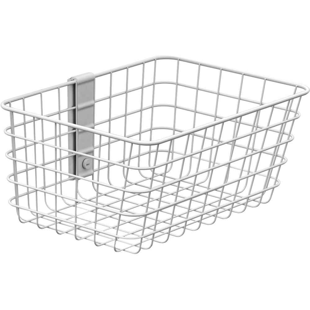 Ergotron SV Wire Basket, Small, Small, 5 lb Weight Capacity, 14inL x 12inW x 5inH, White MPN:98-136-216