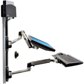 Ergotron® 45-253-026 LX Wall Mount System with Small CPU Holder 45-253-026
