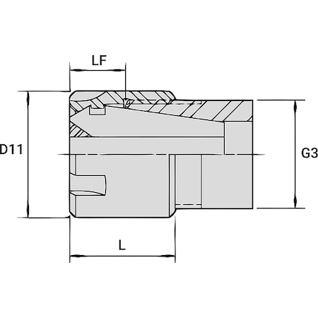 ER 8 SLIM LOCKNUT MPN:LER08M