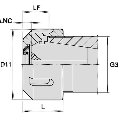 LOCKNUT-COOLANT STYLE MPN:LNABER32M