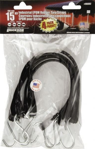 Tarp Strap Tie Down: S Hook, Non-Load Rated MPN:06602