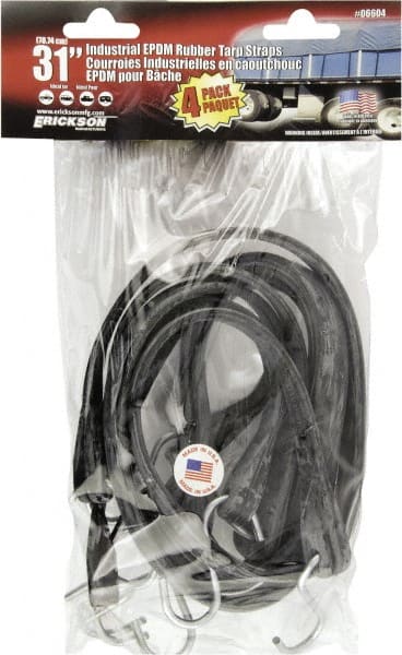 Tarp Strap Tie Down: S Hook, Non-Load Rated MPN:06604