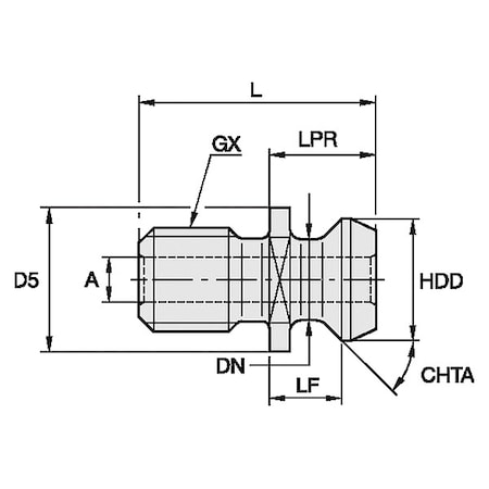 Retention Knob, 18.80mm, M16 MPN:RK40CV1M