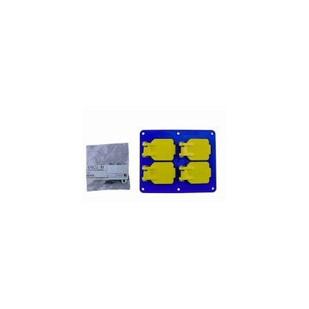 Electrical Box Cover, 2 Gangs, Duplex Receptacle Cover MPN:8201FS
