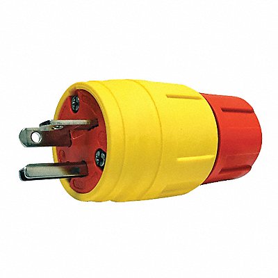 Plug Industrial 6-20P 20A 250VAC Yellow MPN:1516-PW6P-AM