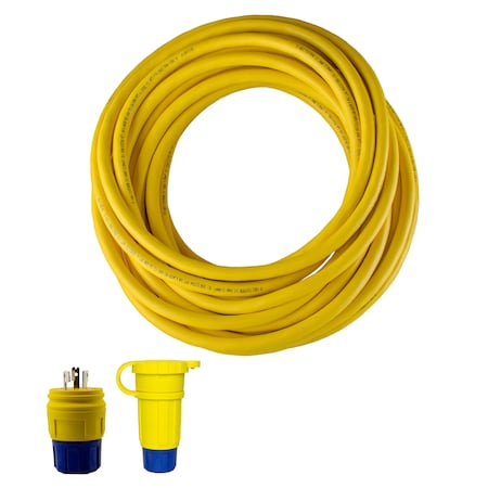 SOW Extension Cord, 12 AWG, Indoor/Outdoor, 12/3, 1 Outlets, Non-NEMA, Yellow, Non-NEMA, 25 ft MPN:2316PW6P123A