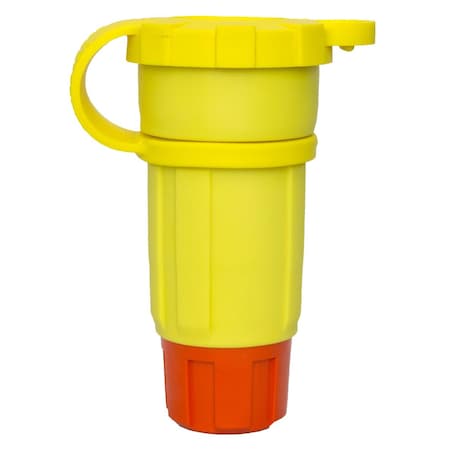 Watertight Straight Blade Connector, 5-20R, 20 A, 125V AC, 2 Pole, 3 Wire, Screw Terminals, Yellow MPN:1612-CW6P-AM