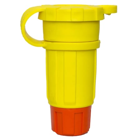 Watertight Straight Blade Connector, 6-15R, 15 A, 250V AC, 2 Pole, 3 Wire, Screw Terminals, Yellow MPN:1614-CW6P-AM