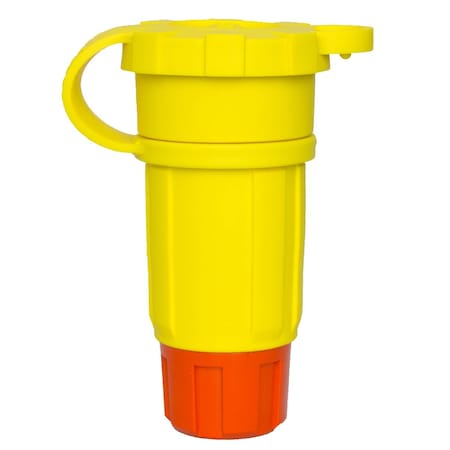Watertight Straight Blade Connector, 6-20R, 20 A, 250V AC, 2 Pole, 3 Wire, Screw Terminals, Yellow MPN:1616-CW6P-AM