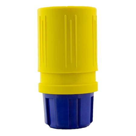 Locking Connector, L7-15R, 15 A, 277V AC, Single Phase, 2 Pole, Spring Clamp Terminals, Yellow MPN:1624-C