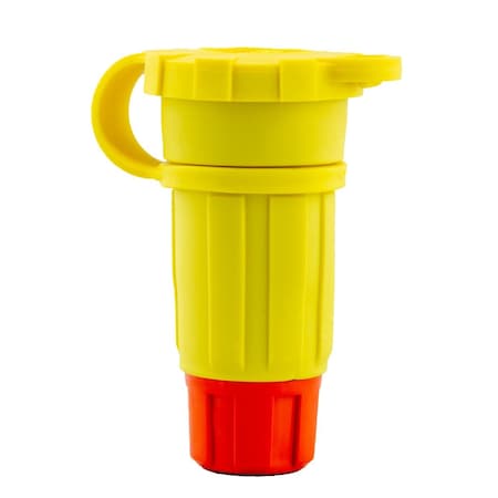Locking Connector, L7-15R, 15 A, 277V AC, Single Phase, 2 Pole, Yellow MPN:1624-CW6P-AM