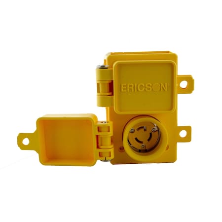 Locking Receptacle, L7-15R, 15 A, 277V AC, Single Phase, 2 Pole, Yellow MPN:1624-PWDX