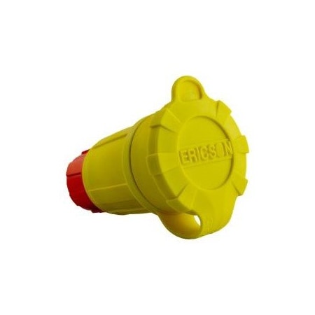 Watertight Locking Connector, L6-20R, 20 A, 250V AC, Single Phase, 2 Pole, Screw Terminals, Yellow MPN:2412-CW6P-AM