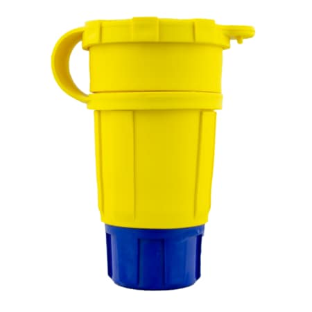 Watertight Locking Connector, L16-20R, 20 A, 480V AC, Three Phase, 3 Pole, Screw Terminals, Yellow MPN:2424-CW6P