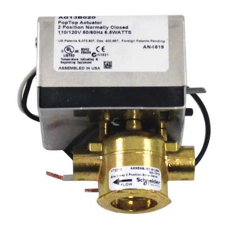 Valve Body, 2 Way, 1/2 in., with Actuator MPN:VT2212G13B020