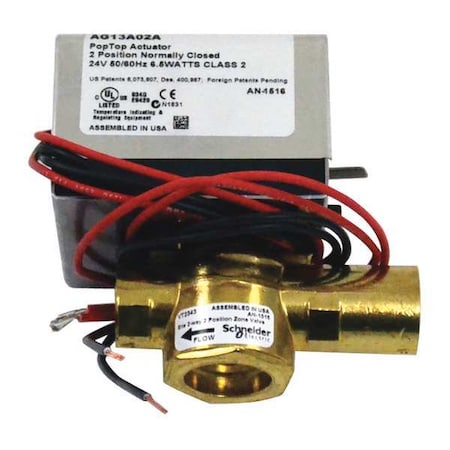 Valve, 2 Way, 3/4 in., with Actuator MPN:VT2343G13A02A