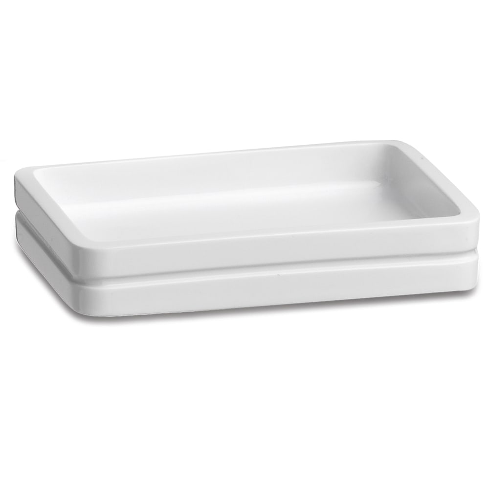 Erwyn Products Malibu Soap Dishes, White, Pack Of 24 Dishes MPN:14603