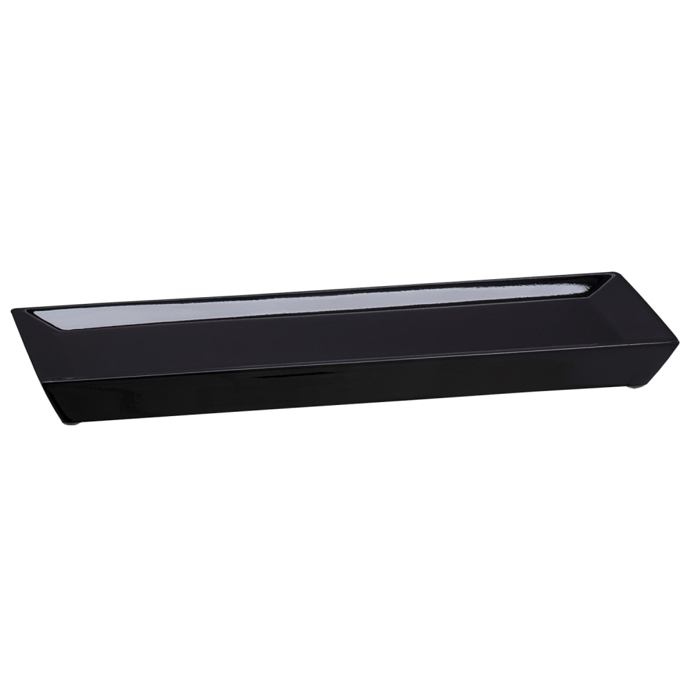 Erwyn Products Brilliance Amenity Trays, 3-3/4in x 10in, Black, Total Qty 8 MPN:12407